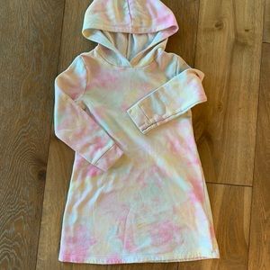 Tie dye sweatshirt dress